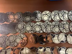 LOT OF 88 POKEMON COINS JUMBO AND NORMAL MIXED - Image 3
