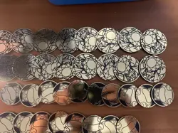 LOT OF 88 POKEMON COINS JUMBO AND NORMAL MIXED - Image 4