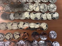 LOT OF 88 POKEMON COINS JUMBO AND NORMAL MIXED - Image 5