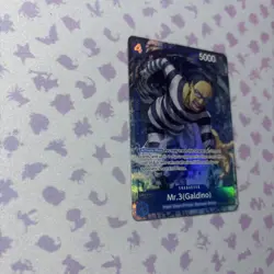 Mr.3 (Galdino) Bandai One Piece TCG Op16-056 Sr Alt Art - Image 3