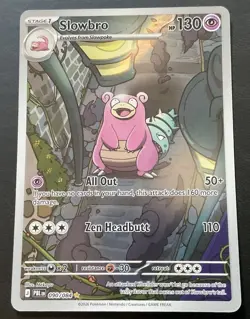 Pokemon TCG Slowbro 090/084 Pitch Black Illustration Rare Holo Near Mint - Image 1
