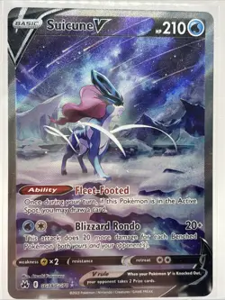 Suicune V GG38/GG70 Crown Zenith Galarian Gallery Ultra Rare Full Art Holo - Image 1