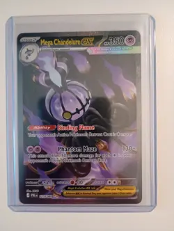 Pokemon TCG Mega Chandelure ex Pitch Black SIR 115/084 MINT/NM - Image 1
