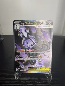 Pokemon TCG Pitch Black Mega Chandelure EX 115/084 SIR Pack Fresh Mint - Image 2