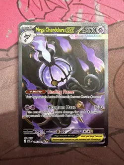 Mega Chandelure ex 115/084 SIR Pitch Black Pokemon TCG NM/M - Image 1