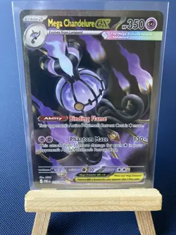 Pokemon TCG Mega Chandelure EX SIR 115/084 Pitch Black PBL - Mint - Image 2