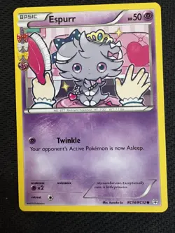 Pokemon TCG Espurr RC14/RC32 Generations Radiant Collection Rare 2016 ENG LP/Mp - Image 1