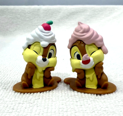 Japan Disney Chip n Dale Ice Cream Melting Gashapon Mini Figure Toy Collection - Image 2