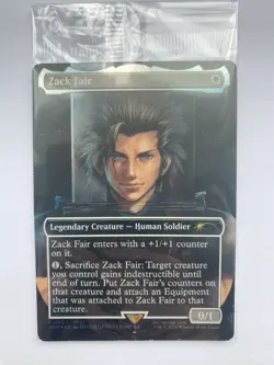 Magic The Gathering Zack Fair Promo FFVII Rebirth Card Final Fantasy VII MTG new - Image 1