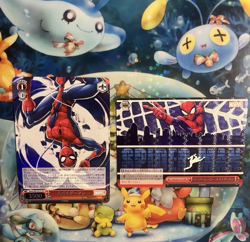 Weiss Schwarz TCG Marvel Spider Man MAR/S89-041S / 072R Foil SR & RRR Card - Image 1