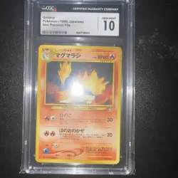 CGC 10 Quilava 1999 Japanese Neo Premium File Pokemon Card #156 - Image 3