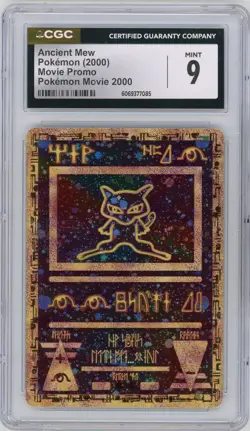 CGC Mint 9 Pokemon Ancient Mew - Pokemon Movie 2000 Promo Card Holo - Image 1