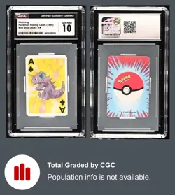 1999 Vintage Pokemon Playing Cards Mini Blue Deck Nidoking CGC 10 ‼ POP 1 - Image 3
