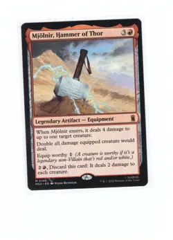 Mjolnir, Hammer of Thor Marvel Super Heroes Regular MtG Magic the Gathering - Image 1