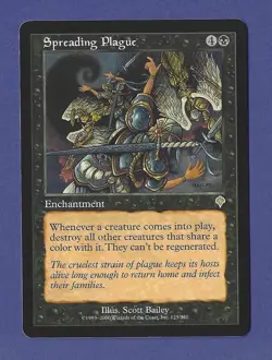 2000 Magic the Gathering - Spreading Plague - Invasion MTG - Image 1