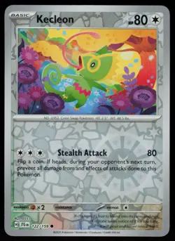 Kecleon 122/159 Common Journey Together Pokemon Reverse Holo Near Mint - Image 1