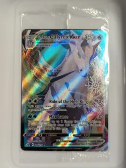 Pokemon Card Ice Rider Calyrex VMAX 046/198 Holiday Calendar Stamped SEALED - Image 1