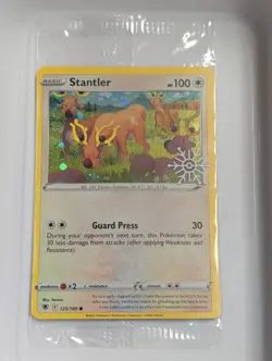 Pokemon Card Stantler 125/189 Holiday Calendar Stamped SEALED - Image 1