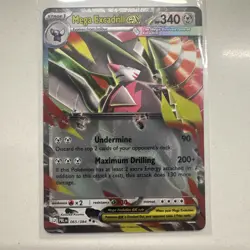 Mega Excadrill ex 065/084 Double Rare Pokemon TCG Me05: Pitch Black Holo NM - Image 1