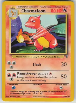 Pokemon TCG Charmeleon Uncommon Legendary Collection 037/110 - Image 1