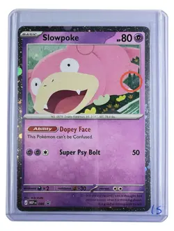 Pokemon Slowpoke (Cosmos Holo) W Swirl 🌀 086 Mega Evolutions Rare Promo Holo NM - Image 1