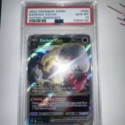 2022 Pokemon Astral Radiance Darkrai VSTAR #099 PSA 10 GEM MINT - Image 1