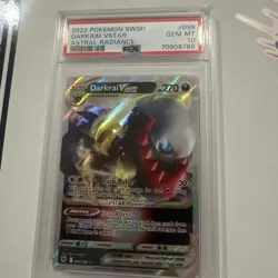 2022 Pokemon Astral Radiance Darkrai VSTAR #099 PSA 10 GEM MINT - Image 3