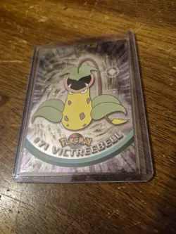 Victreebell 1999 Topps Pokemon TV Series 1 Holo Foil In Top Loader Blue Logo - Image 2