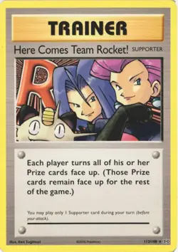 Here Comes Team Rocket! 113/108 Secret Rare Evolutions Pokemon Near Mint - Image 1