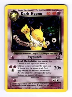 Dark Hypno (9) Team Rocket #09 (2000) Holo NM Pokemon - Image 1