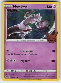 Mewtwo Trick or Trade BOOster Bundl 056/172 Promo NM Pokemon - Image 1