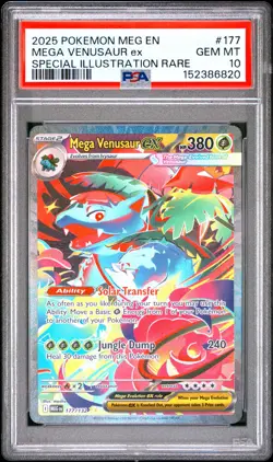 2025 POKEMON MEG EN-MEGA EVOLUTION #177 MEGA VENUSAUR EX PSA 10 - Image 1