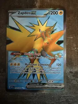 Zapdos ex 192/165 (NM) - SV: Scarlet & Violet 151 - Ultra Rare - Pokemon TCG - Image 1