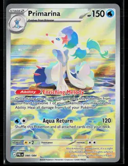 Primarina 088/084 satoma Illustration Rare Pitch Black Pokemon NM - Image 1