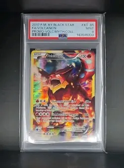2017 Pokemon Volcanion Full Art Black Star Promo Mythical Coll. XY185 PSA 9 MINT - Image 1