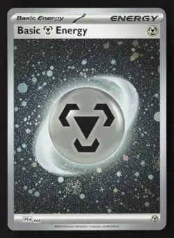 🌀🌀 SWIRL Basic Metal Energy (Cosmos Holo) Common Holo SVE 008 NM Pokemon TCG - Image 1