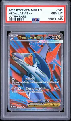 Pokemon Mega Latias Ex 163/132 Ultra Rare Mega Evolution PSA 10 - Image 1