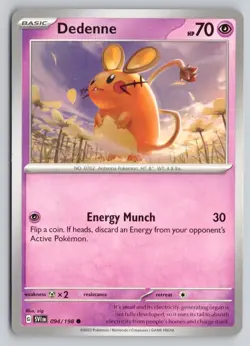DEDENNE 094/198 COMMON SCARLET & VIOLET POKEMON NM - Image 1