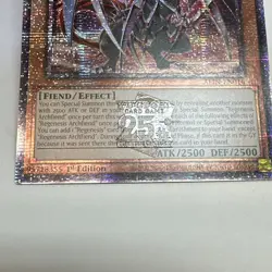 Yu-Gi-Oh! Regenesis Archfiend Quarter Century Secret Rare NM ALIN-EN016 - Image 5