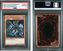 PSA 10 YU-GI-OH! NIKE COLLABORATION EN002 RED-EYES BLACK DRAGON PROMO 2025 - Image 1