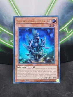 Yugioh Ancient Gear Statue MZTM-EN045 Ultra Rare 1st Edition NM - Image 1