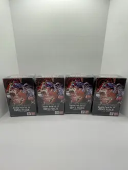 (4x) One Piece Double Pack Set Vol.11 The Time of Battle (OP16) SEALED - Image 1
