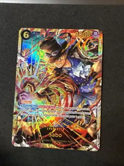 Bandai One Piece CCG Sabo Carrying on His Will OP13-120 SEC SP Alt Art Holo 7000 - Image 1