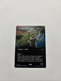 Craterhoof Behemoth (Borderless) Tarkir: Dragonstorm Regular - Image 1