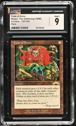 COAT OF ARMS Exodus Rare CGC 9 Vintage MTG [Nostalgium] - Image 1
