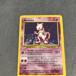 Mewtwo 10/102 Holo Rare Base Set Pokemon Card WOTC 1999 Vintage LP - Image 4