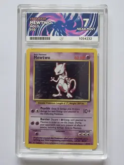 Mewtwo Base Set 1999 Holo 10/102 ACE 7 Graded Vintage WotC Pokemon Card - Image 1