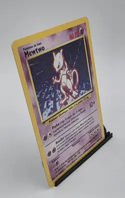 1999 Pokemon FRENCH Unlimited Base Set Mewtwo Holo 10/102 NM - Image 4