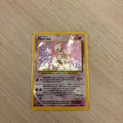 Pokemon Mewtwo Holo Card Base Set 10/102 1999 WOTC Vintage - Image 1