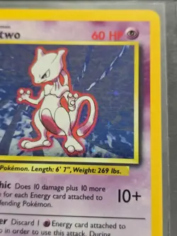 Pokemon TCG Mewtwo Base Set 10/102 Holo 1999-2000 Wizards Base Set LP+!! - Image 4
